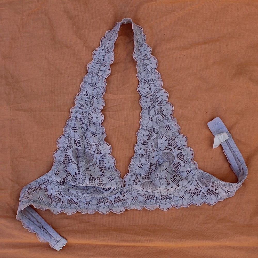 grey halter bralette